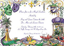 Mardi Gras Invitations